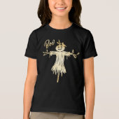 T-shirt En Tri-matière BOO ! Éffrayant et amusant Black Scarecrow Hallowe (Recto)
