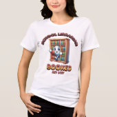 T-shirt En Tri-matière Booked and  Busy School Librarian Tee (Recto)
