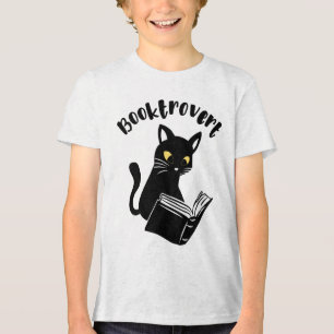 T-shirt En Tri-matière Booktrovert chat avec livre
