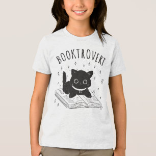 T-shirt En Tri-matière Booktrovert chat avec livre et étoiles