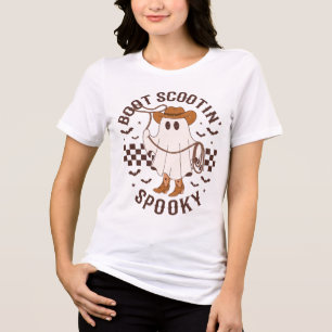 T-shirt En Tri-matière Boot Scootin’ Spooky Fantôme Cowgirl Western