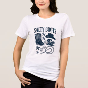 T-shirt En Tri-matière Botte salée Coastal Cowgirl