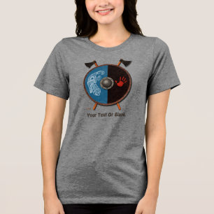 T-shirt En Tri-matière Bouclier viking et axes
