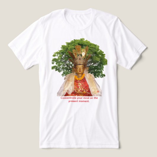 T-shirt En Tri-matière Bouddha assis dans la méditation (Design Recto)