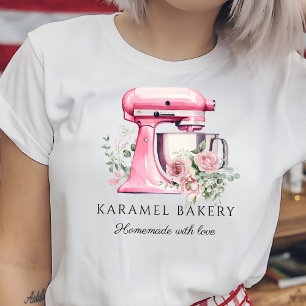 T-shirt En Tri-matière Boulangerie de mélange floral rose mignon