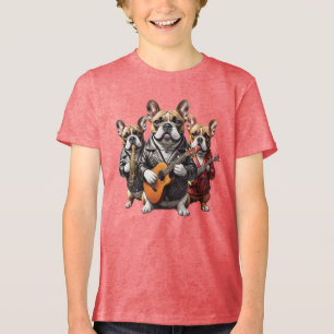 T-shirt En Tri-matière Bouledogue français Musiciens Bouledogue français