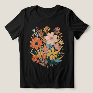 T-shirt En Tri-matière Bouquet floral Boho vibrant