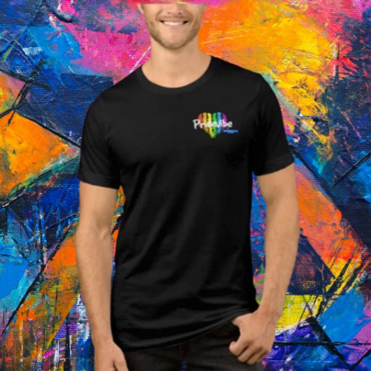 T-shirt En Tri-matière Bouteille du logo PrideVibe : Avant subtile, Retou