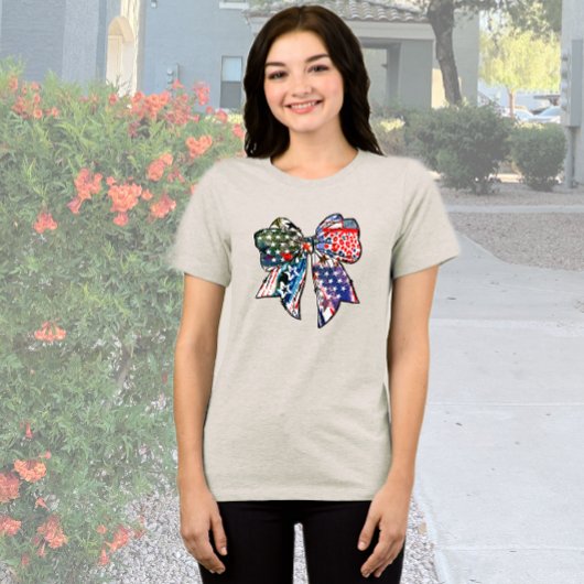 T-shirt En Tri-matière Bow patriotique