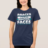 T-shirt En Tri-matière Braces Font De Beaux Visages Dentaire (Recto)