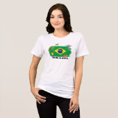 T-SHIRT EN TRI-MATIÈRE BRÉSIL (Recto plein)
