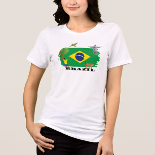 T-SHIRT EN TRI-MATIÈRE BRÉSIL