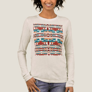 T-shirt En Tri-matière Brick Red Coral Turquoise Sud-Ouest d'inspiration 