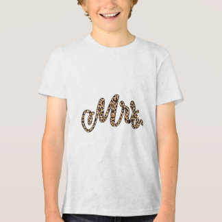 T-shirt En Tri-matière Bride Groom Mme l'Empreinte de léopard Mariage Mat