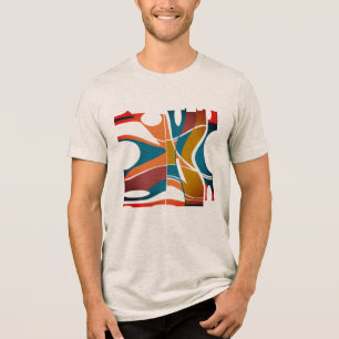 T-shirt En Tri-matière Bright Orrouille Or Turquoise Bold MCM Look Design