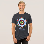 T-shirt En Tri-matière Brindle Namaste Kaleidoscope T-shirt (Recto plein)