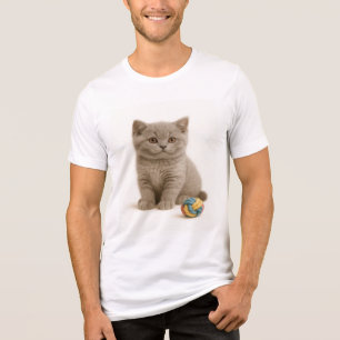 T-shirt En Tri-matière British Shorthair et Yarn Ball Bliss