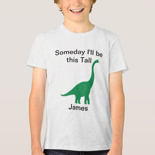 T-shirt En Tri-matière Brontosaurus vert (Recto)