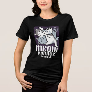 T-shirt En Tri-matière Brosse à lait - Chats à couchage mignon