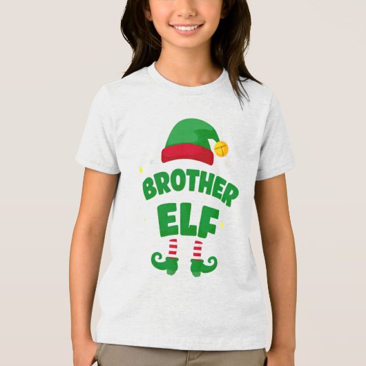 T-shirt En Tri-matière Brother Elf Holiday Family Matching Set (Recto)