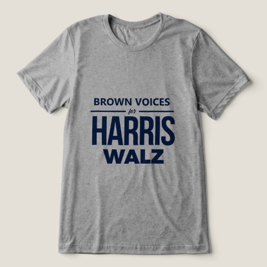 T-shirt En Tri-matière Brown Voices pour Harris Walz (Design Recto)