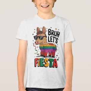 T-shirt En Tri-matière Bruh Lets Fiesta Cinco Mayo Pinata Funny Mexicain