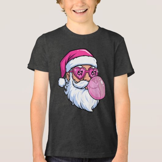 T-shirt En Tri-matière Bubble Gum 6 7 Santa Christmas  (Recto)