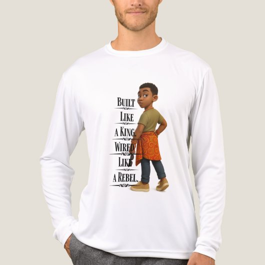 T-shirt En Tri-matière Built like A King,Pixarstyle 3d (Recto)