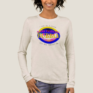 T-shirt En Tri-matière "Bulle narcissique" en bleu rose jaune rouge