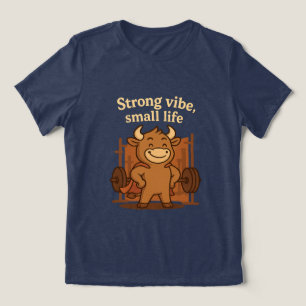 T-shirt En Tri-matière Bullio® - Vibes fortes, petite vie Drôle dessin