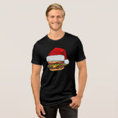 T-shirt En Tri-matière Burger Santa (Recto plein)