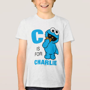 T-shirt En Tri-matière C est pour le Cookie Monster   Ajoutez votre nom