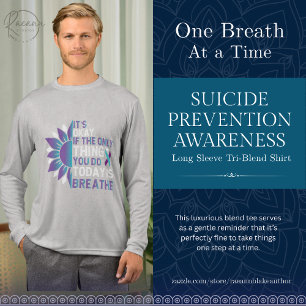 T-shirt En Tri-matière 'Ça va' Sensibilisation à la prévention du suicide