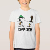 T-shirt En Tri-matière cacahuètes | Camping Snoopy & Woodstock (Recto)