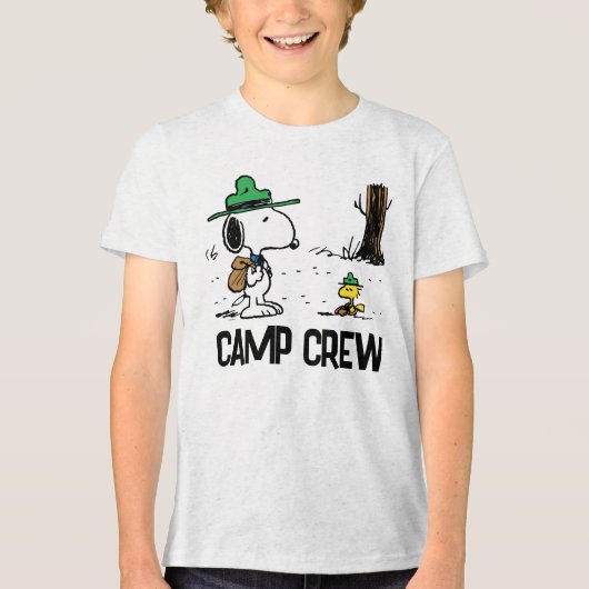 T-shirt En Tri-matière cacahuètes | Camping Snoopy & Woodstock (Recto)