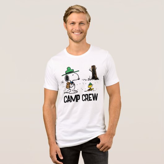 T-shirt En Tri-matière cacahuètes | Camping Snoopy & Woodstock (Recto plein)