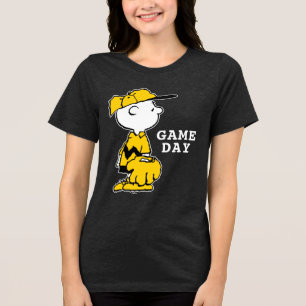 T-shirt En Tri-matière cacahuètes Charlie Brown Baseball