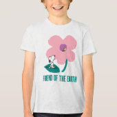T-shirt En Tri-matière cacahuètes | Illustration Nature Rose Flower (Recto)