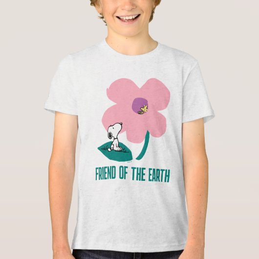 T-shirt En Tri-matière cacahuètes | Illustration Nature Rose Flower (Recto)