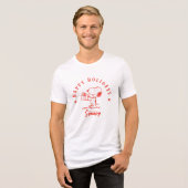 T-shirt En Tri-matière cacahuètes | Joyeuses fêtes de Snoopy (Recto plein)