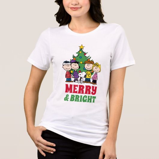 T-shirt En Tri-matière cacahuètes | La Bande autour de l'arbre de Noël (Recto)