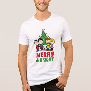 T-shirt En Tri-matière cacahuètes La Bande autour de l'arbre de Noël