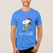 T-shirt En Tri-matière cacahuètes | L'amour et les lumières de Noël (Recto)