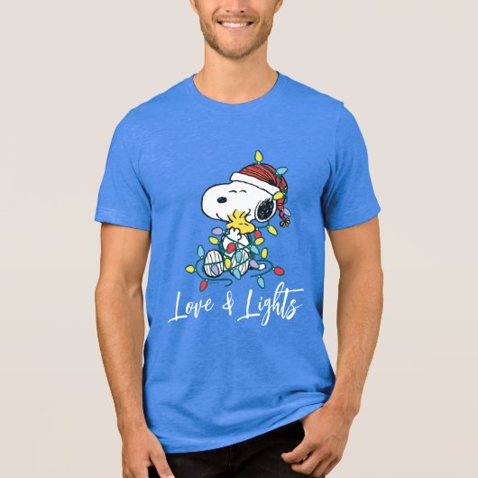 T-shirt En Tri-matière cacahuètes | L'amour et les lumières de Noël (Recto)