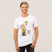 T-shirt En Tri-matière cacahuètes | L'idée de l'ampoule de Charlie Brown (Recto plein)
