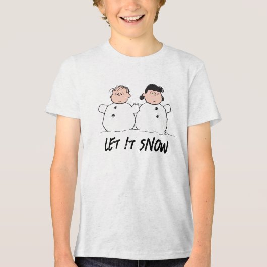 T-shirt En Tri-matière cacahuètes | Linus & Lucy Snowmen (Recto)