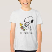 T-shirt En Tri-matière cacahuètes | Oeufs de peinture Snoopy & Woodstock (Recto)