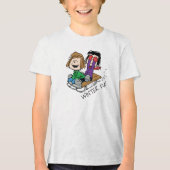 T-shirt En Tri-matière cacahuètes | Pepperment Patty & Marcie Sled Riding (Recto)