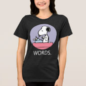 T-shirt En Tri-matière cacahuètes | Snoopy à la machine à écrire (Recto)