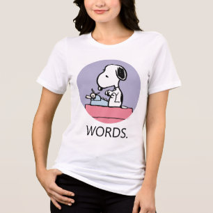 T-shirt En Tri-matière cacahuètes Snoopy à la machine à écrire